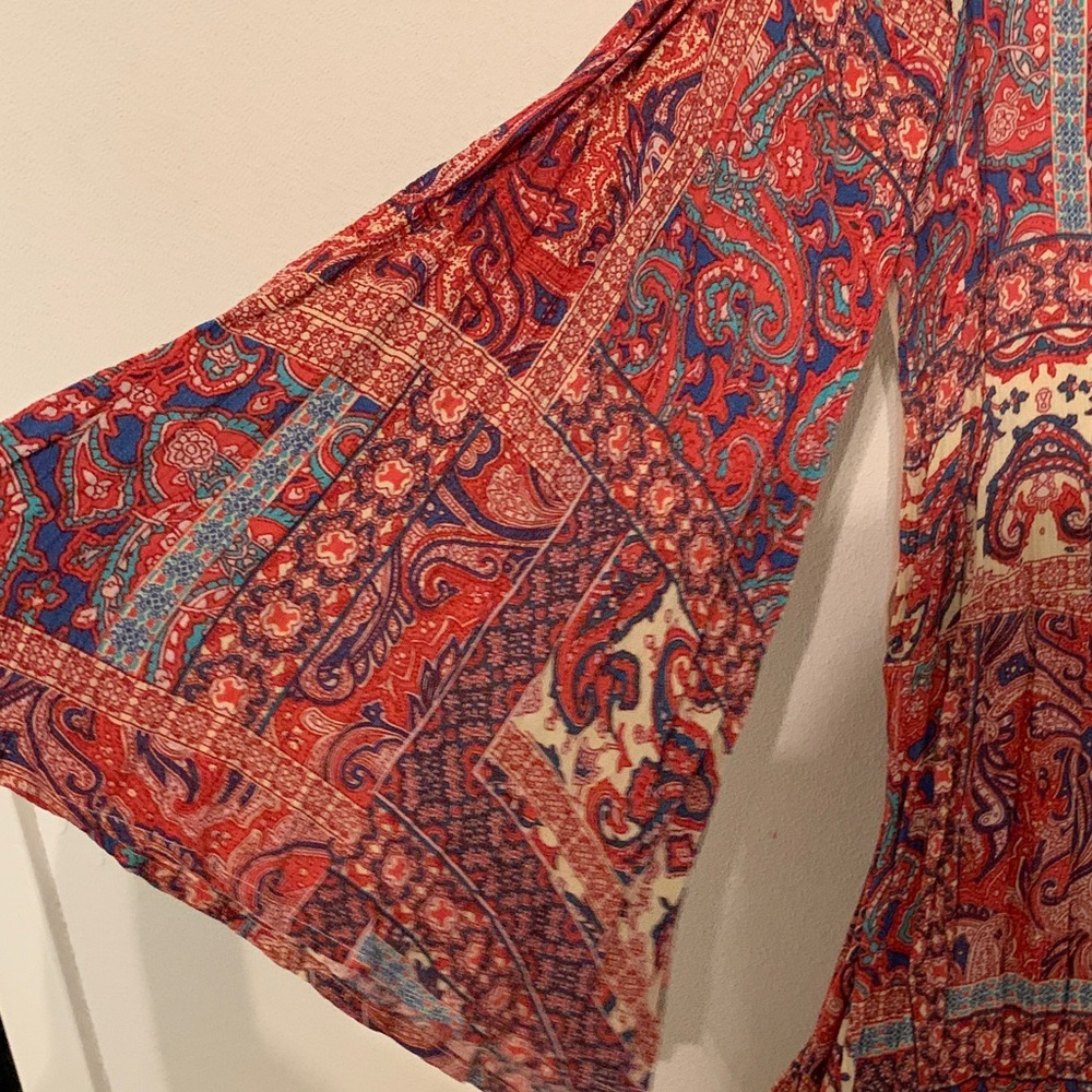 Arrata Silent Journey Bohemian Paisley Maxi Dress Size Large - Picture 6 of 8
